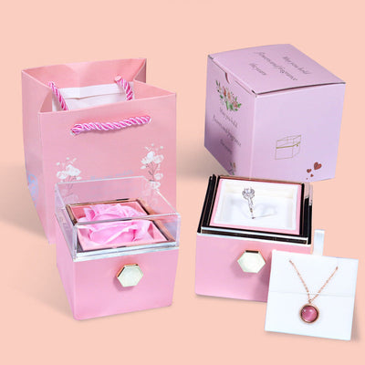 Rotating Soap Flower Rose Gift Box